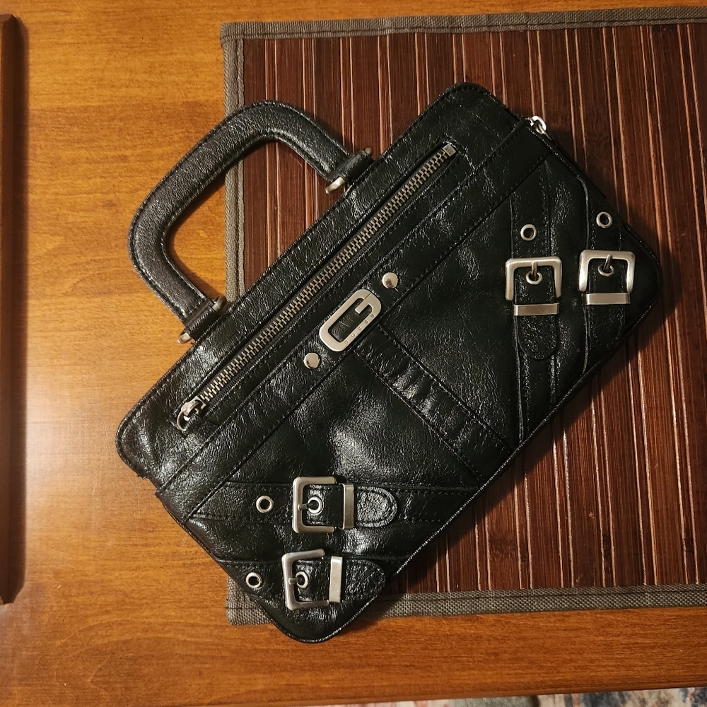 G for GUESS Black Leather Handbag